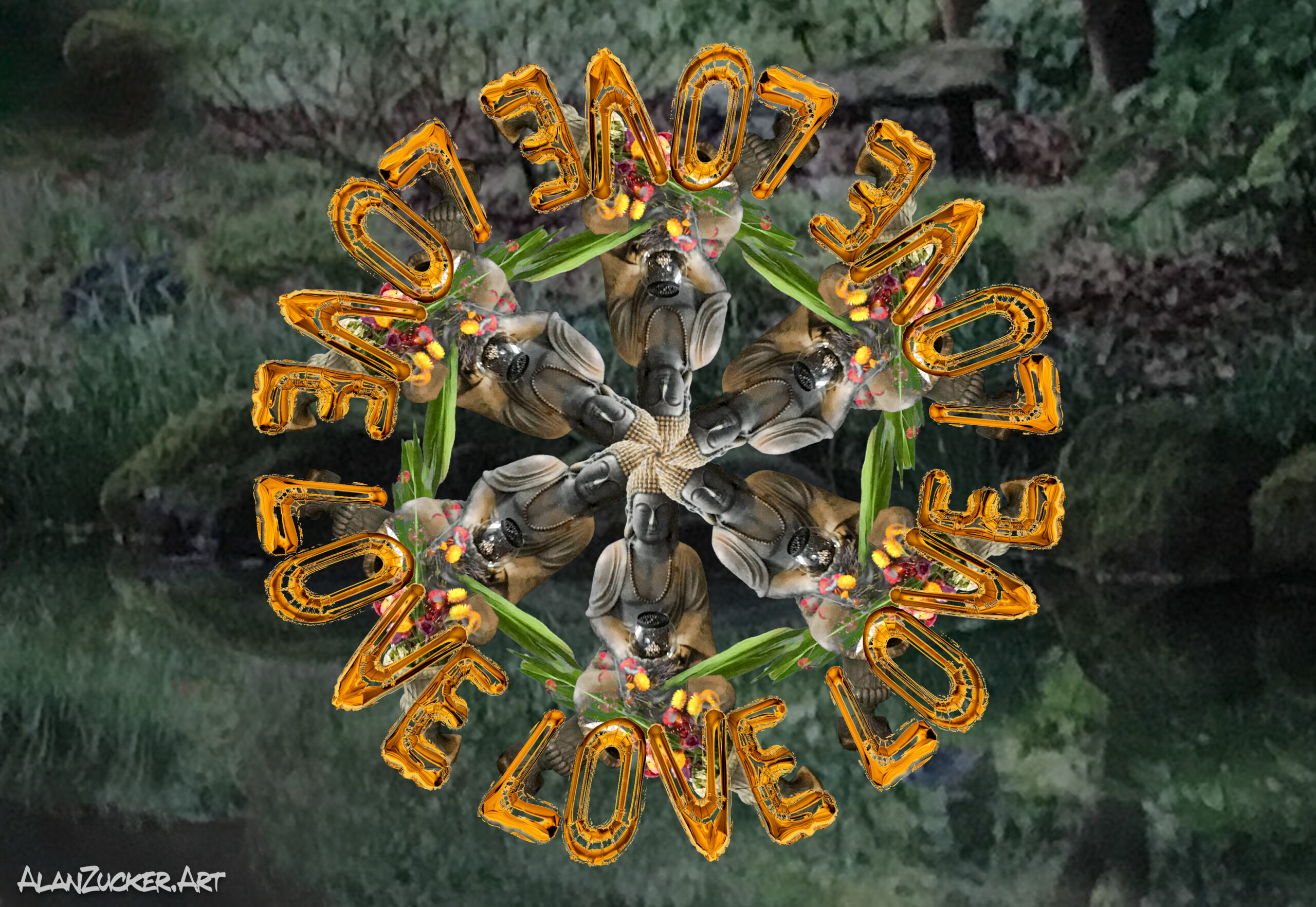 mandala of raindrops